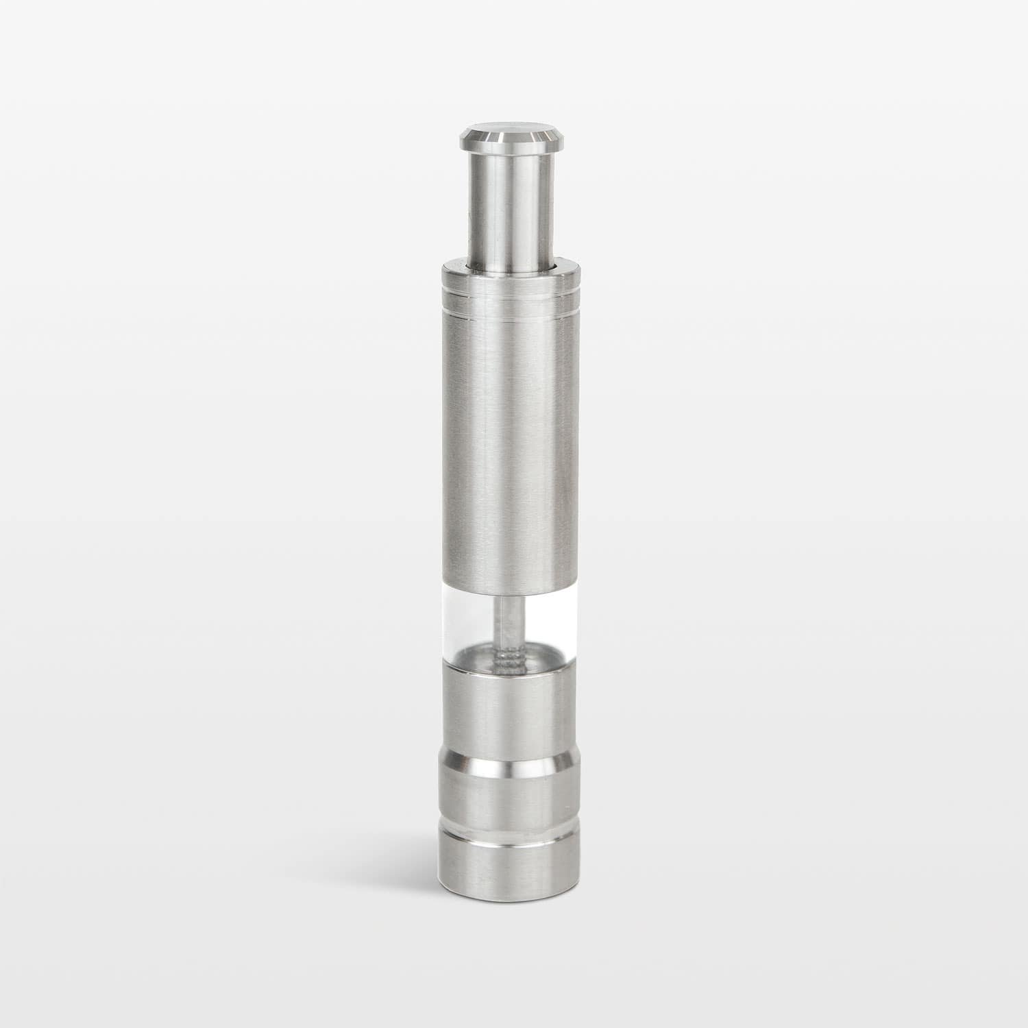 Fletchers’ mini stainless mill from Crate and Barrel wedding registry ideas